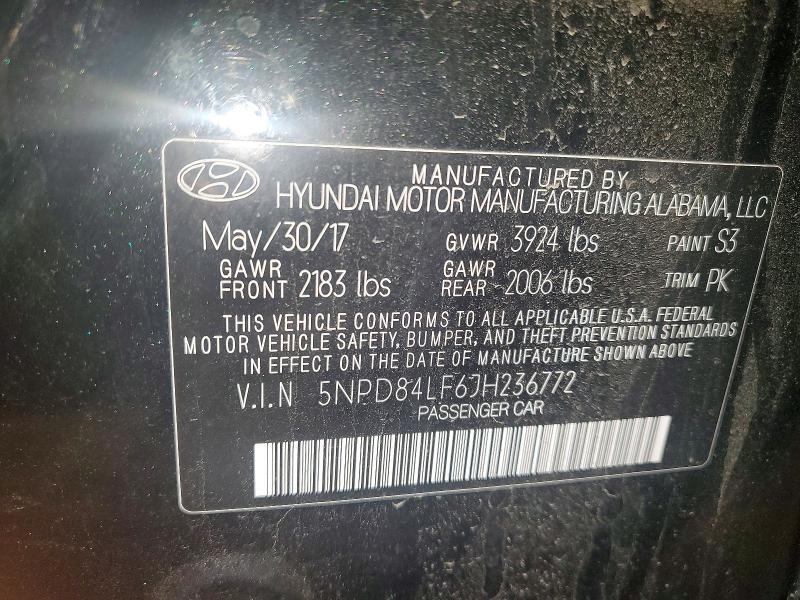 2018 Hyundai Elantra sel