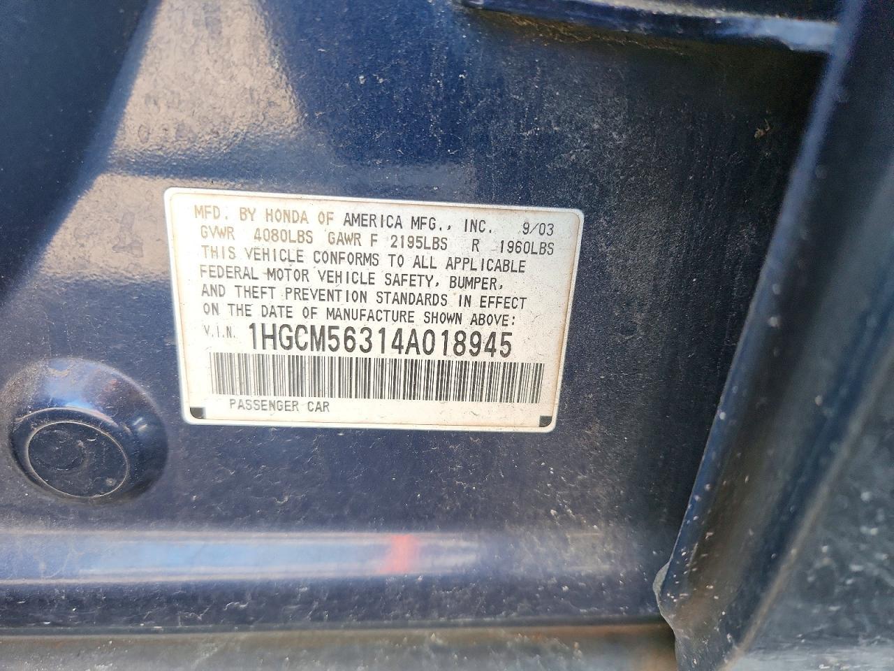 2004 Honda Accord lx