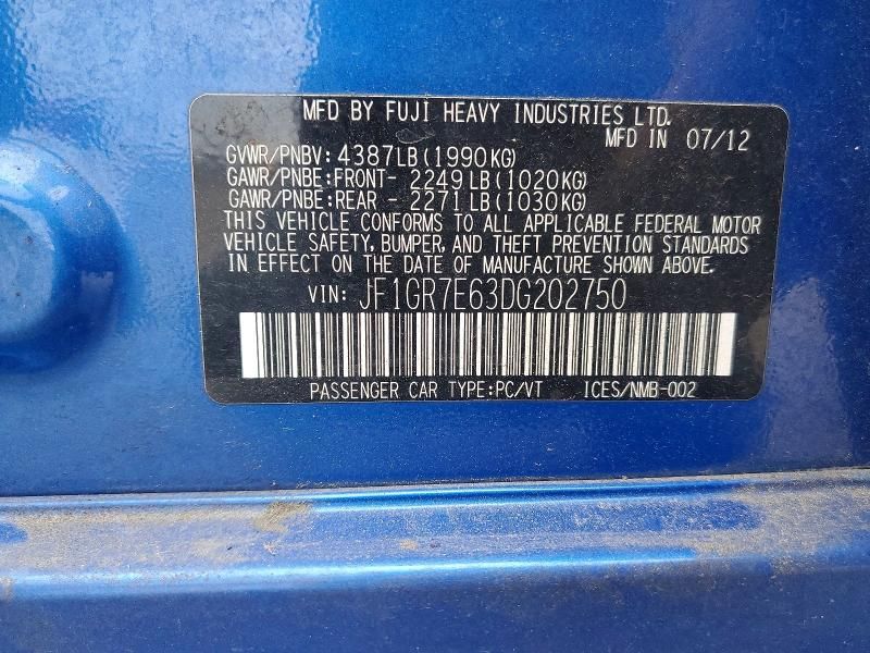 2013 Subaru Impreza wrx