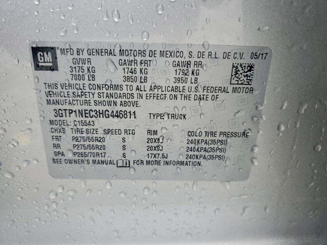 2017 GMC Sierra C1500 slt