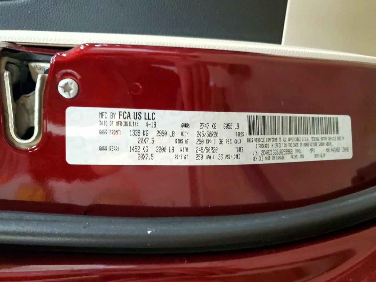 2018 Chrysler Pacifica Limited