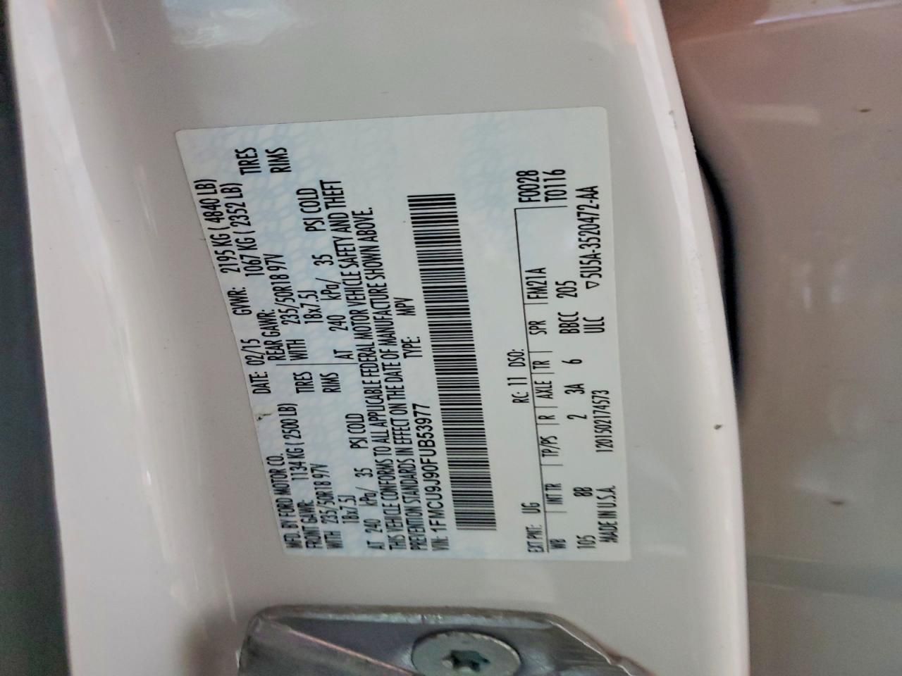 2015 Ford Escape Titanium