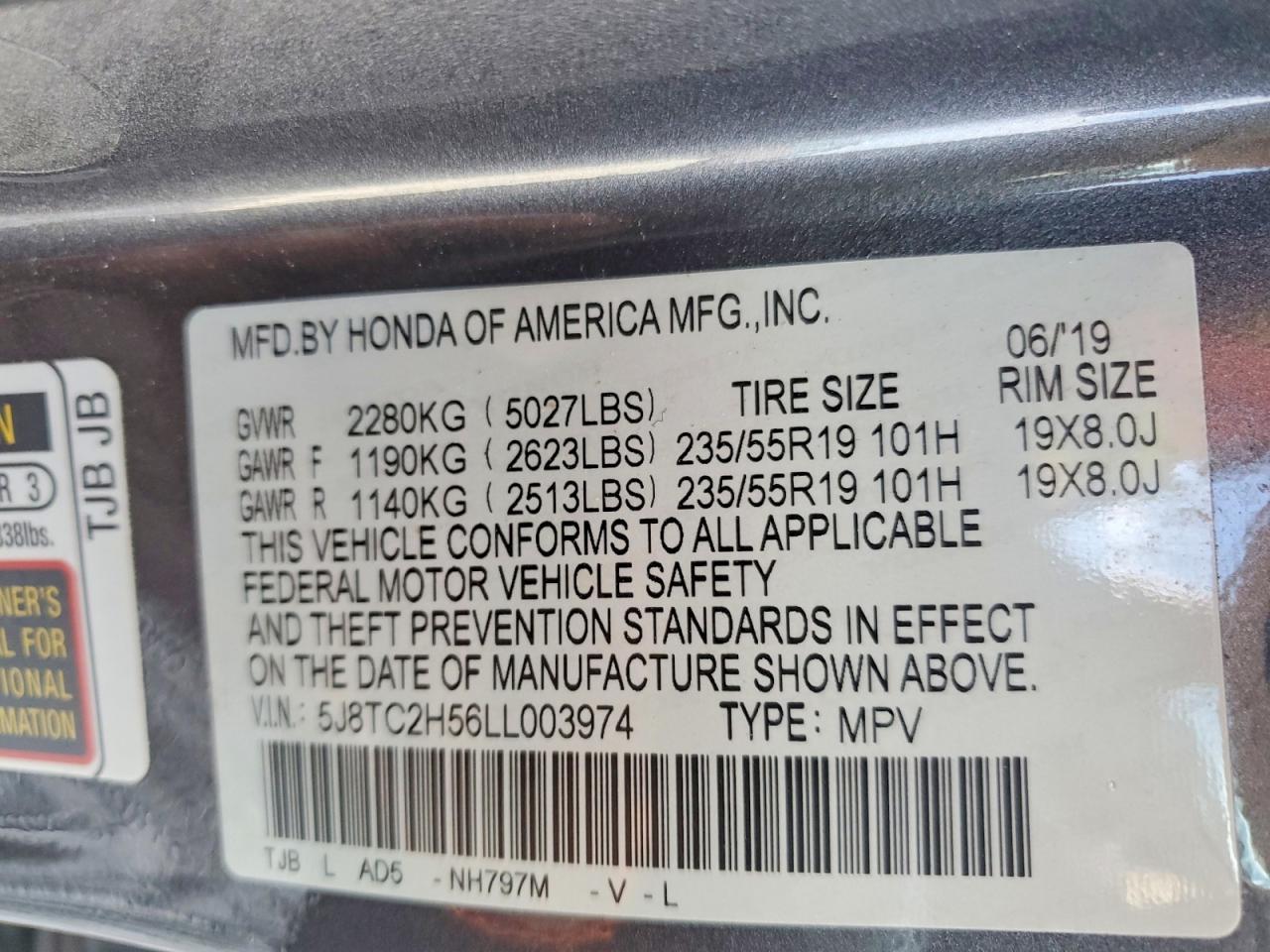 2020 Acura Rdx Technology