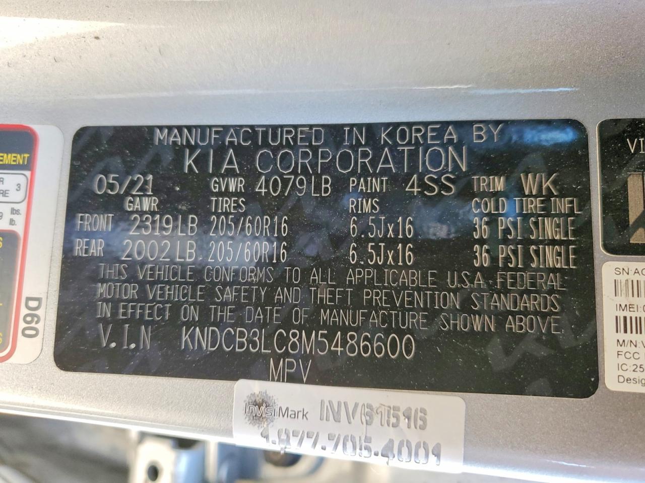 2021 KIA Niro lx