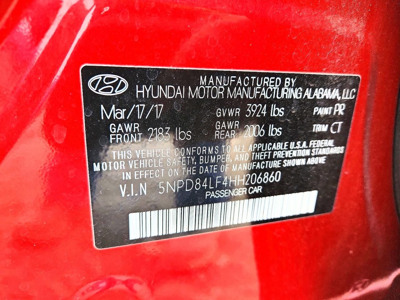 2017 Hyundai Elantra se