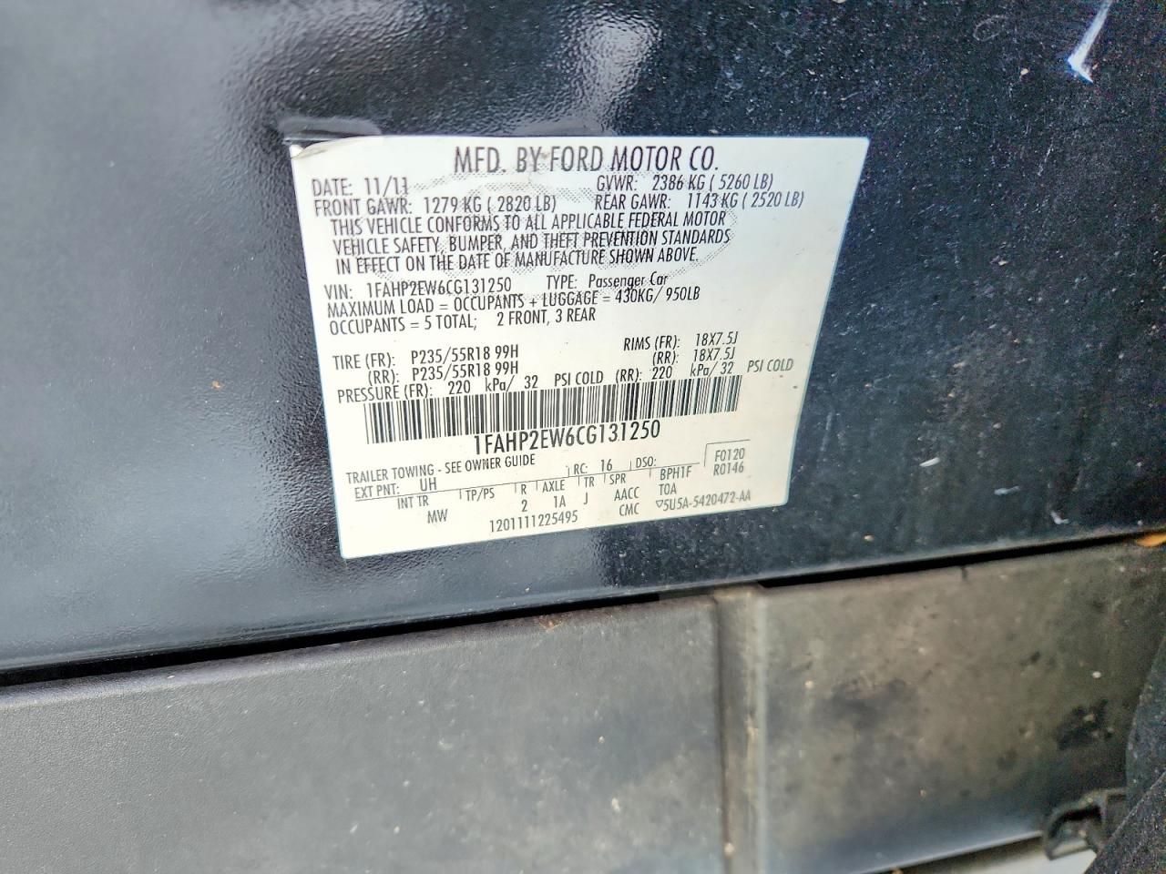 2012 Ford Taurus sel