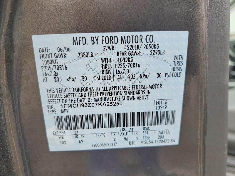 2007 Ford Escape xlt