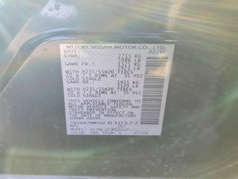 2016 Niss Pathfinder Platinum