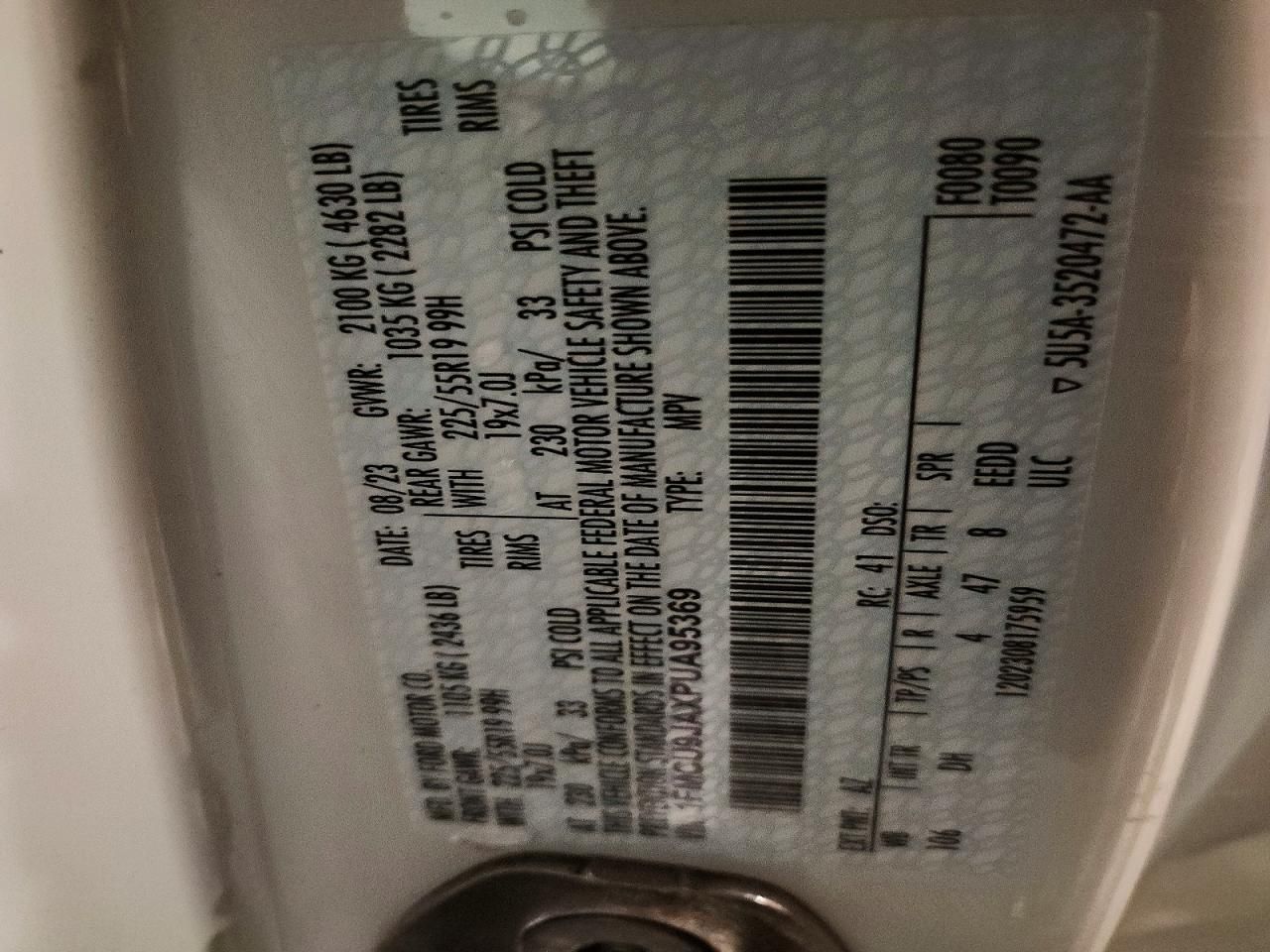 2023 Ford Escape Platinum