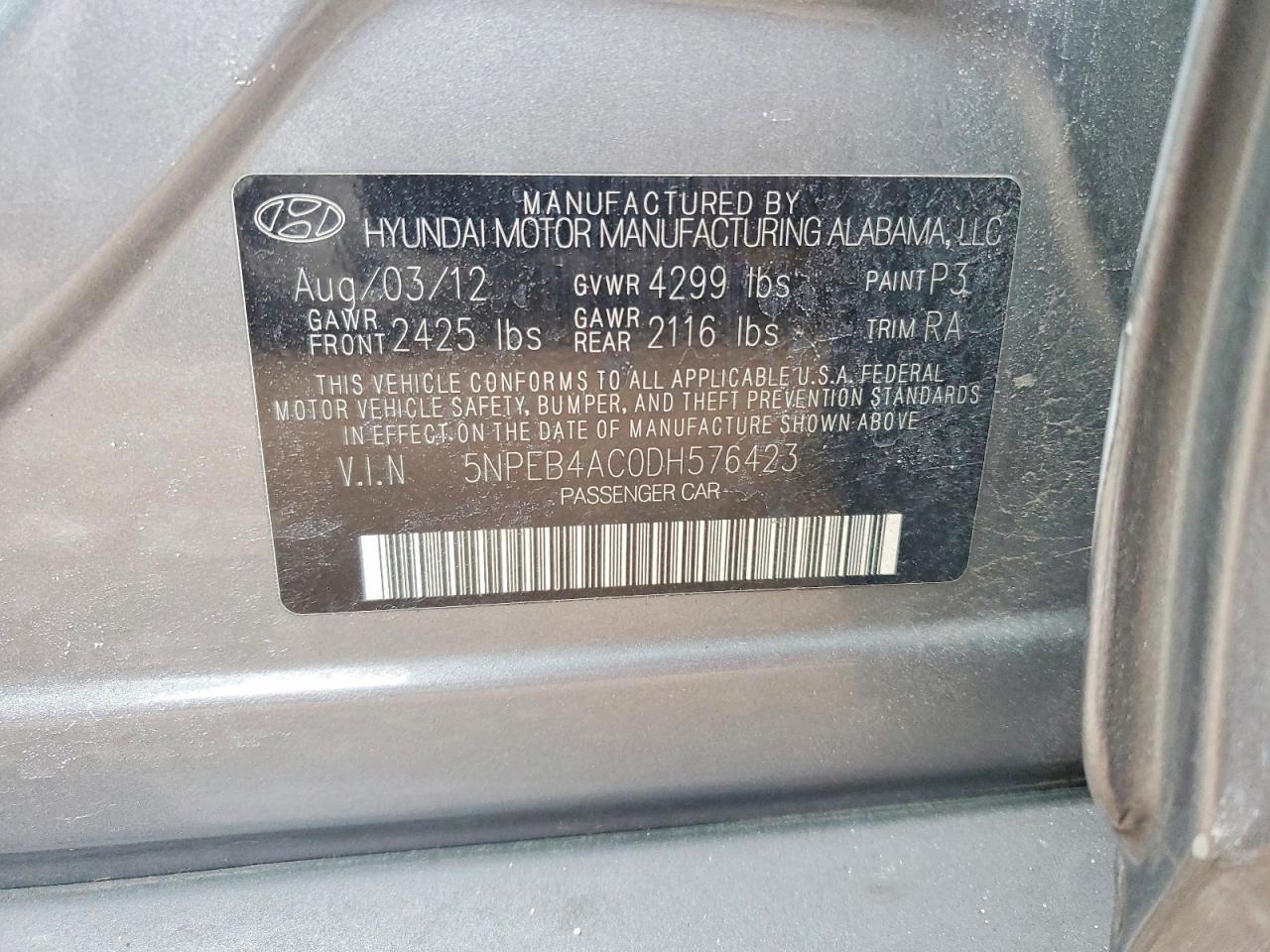 2013 Hyundai Sonata gls