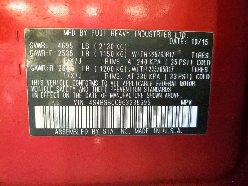 2016 Subaru Outback 2.5i Premium