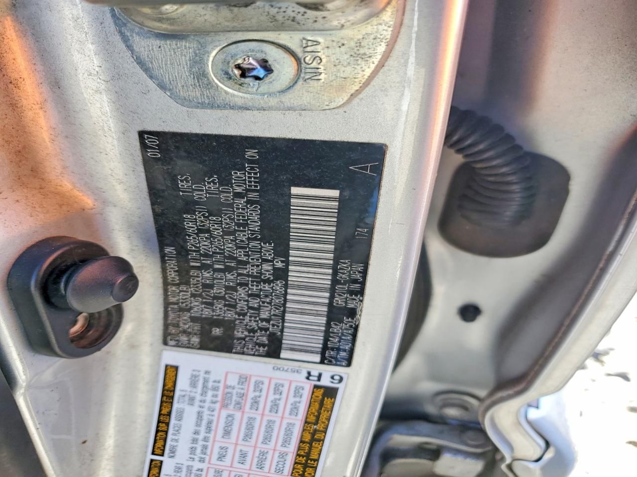 2007 Toyota 4runner Limited