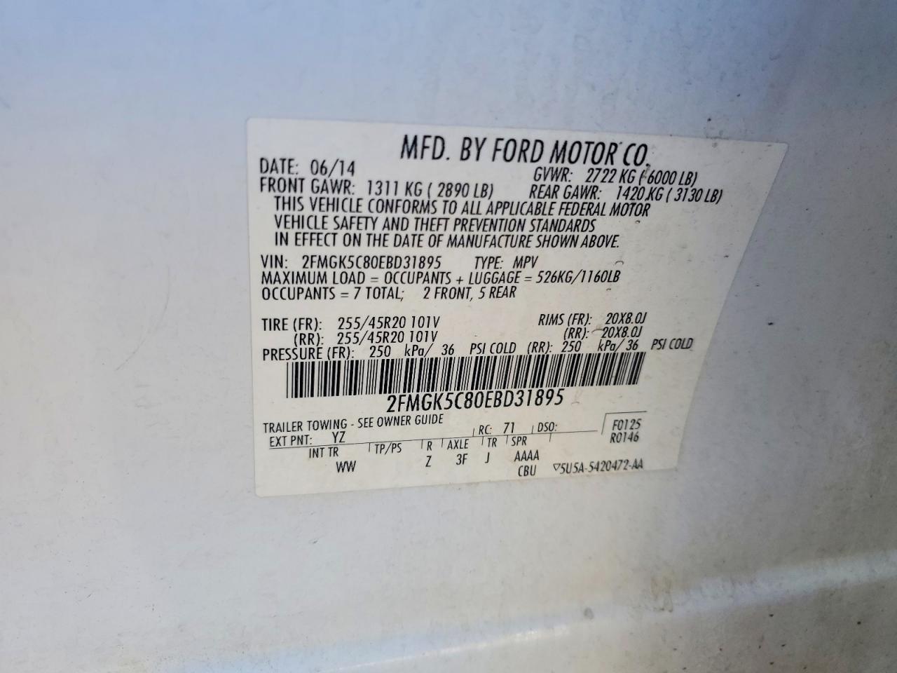 2014 Ford Flex sel