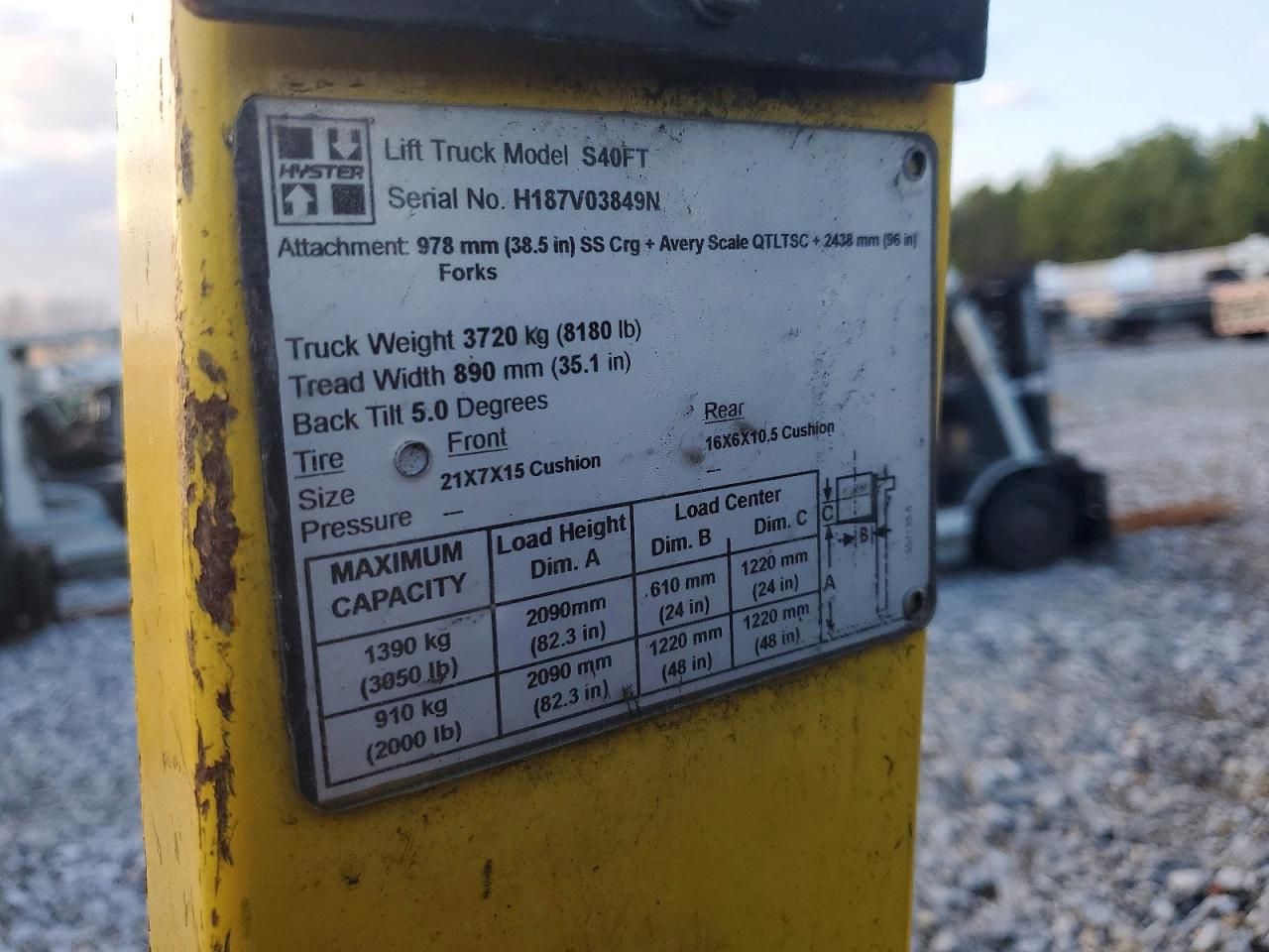 2016 Hyster S40ft Forklift