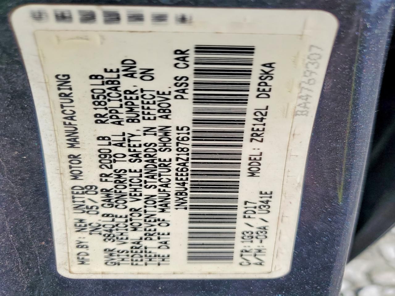 2010 Toyota Corolla Base