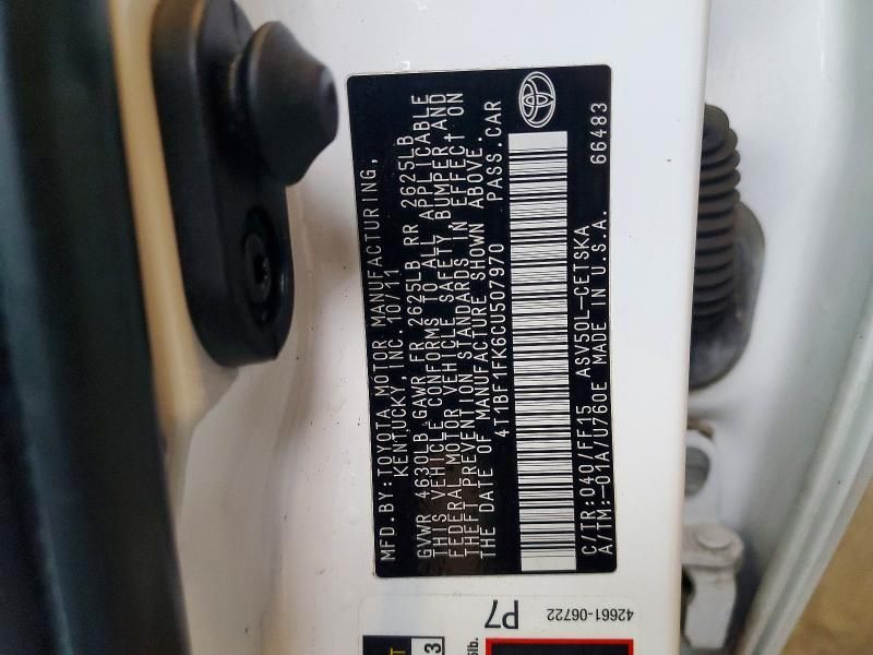 2012 Toyota Camry Base