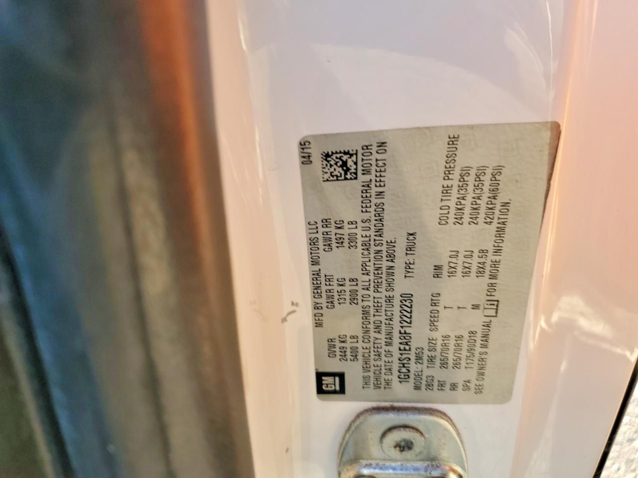 2015 Chevrolet Colorado