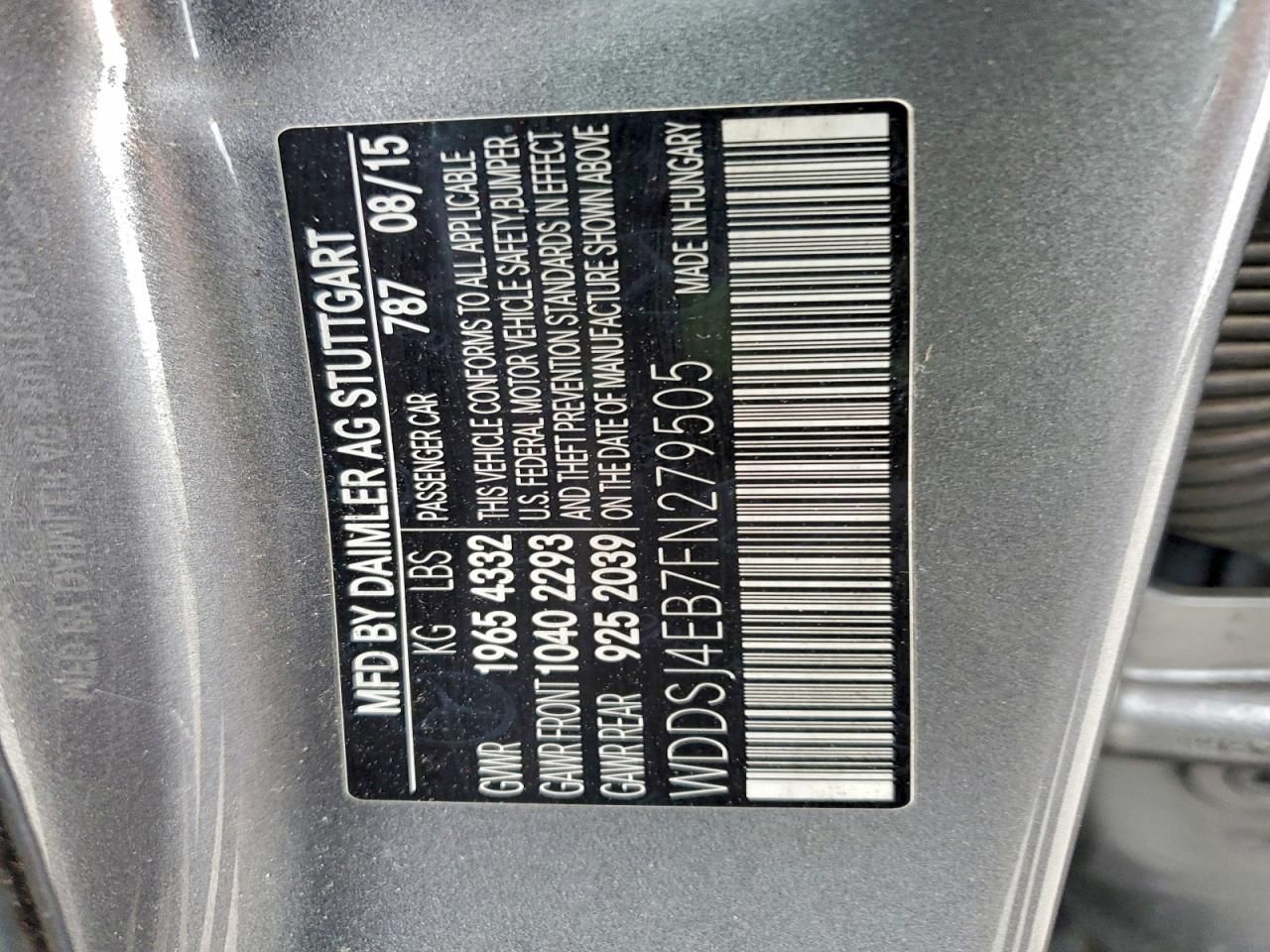 2015 Mercedes-Benz Cla 250