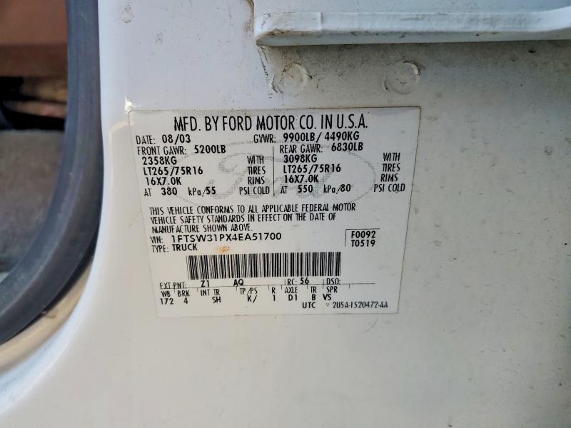 2004 Ford F350 srw Super Duty