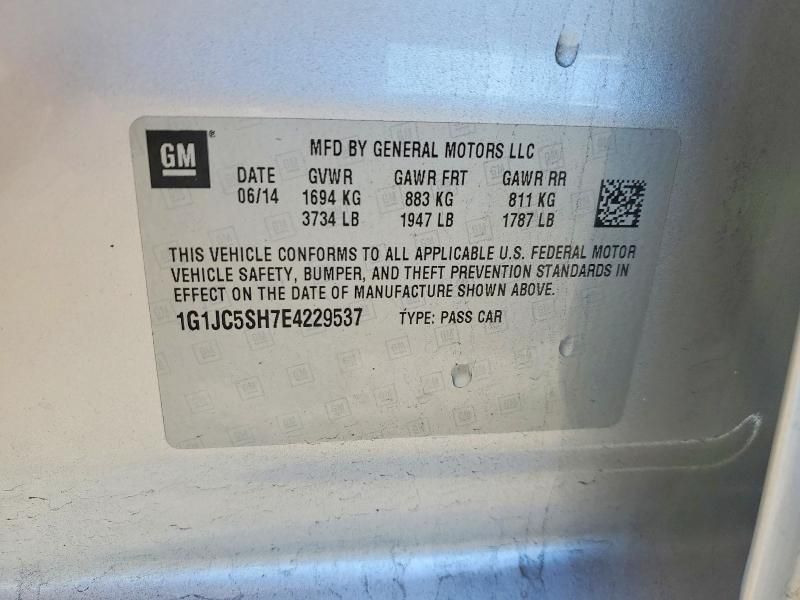 2014 Chevrolet Sonic lt