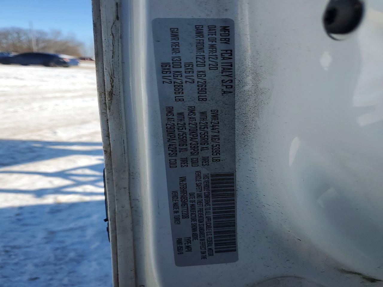 2021 Dodge RAM Promaster City Delivery Van