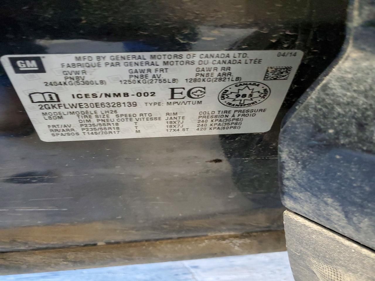 2014 GMC Terrain sle