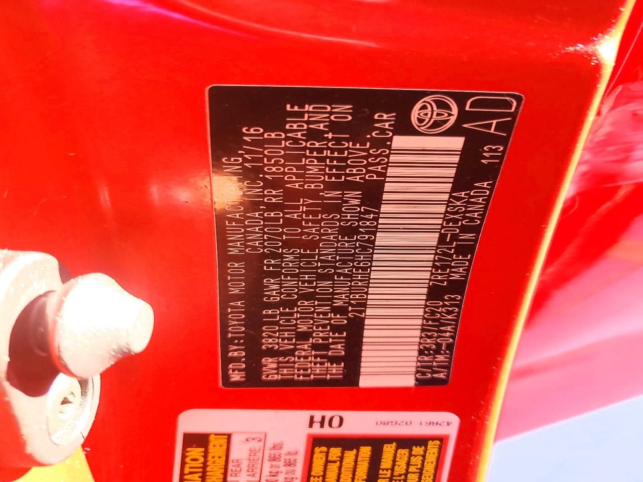 2017 Toyota Corolla l