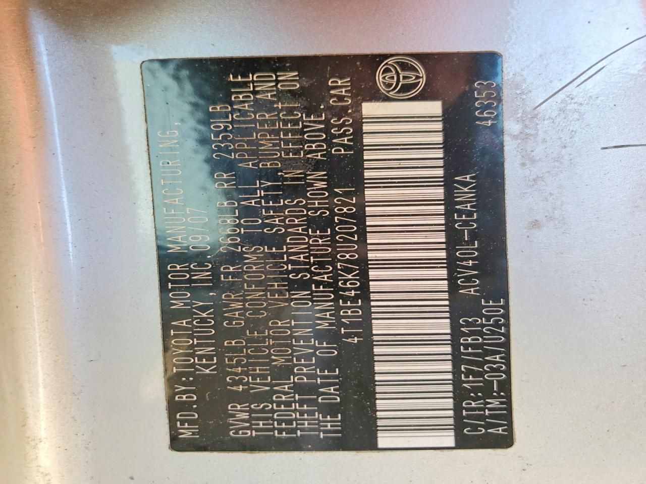 2008 Toyota Camry ce