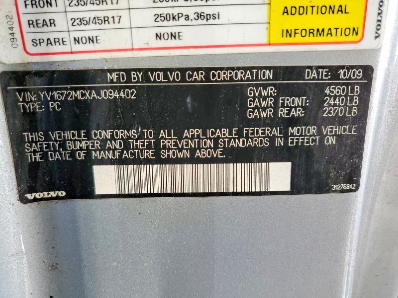 2010 Volvo C70 T5