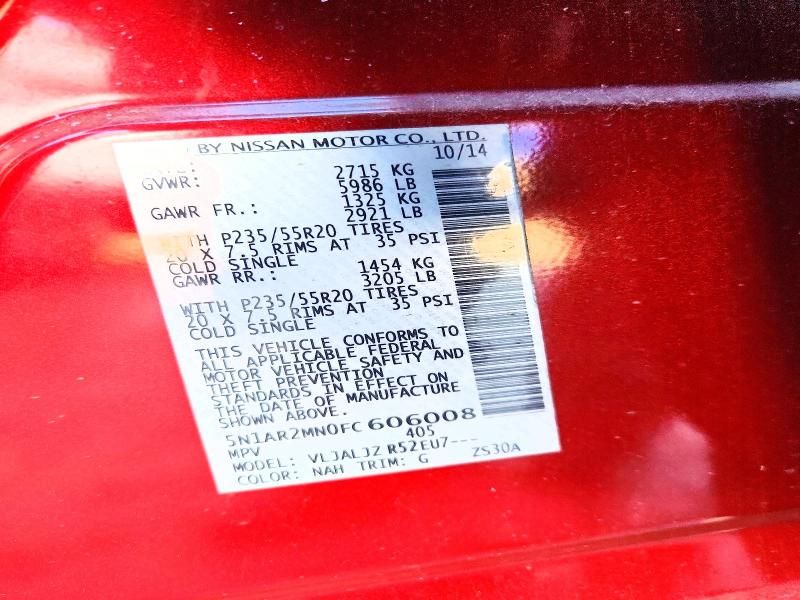 2015 Nissan Pathfinder s