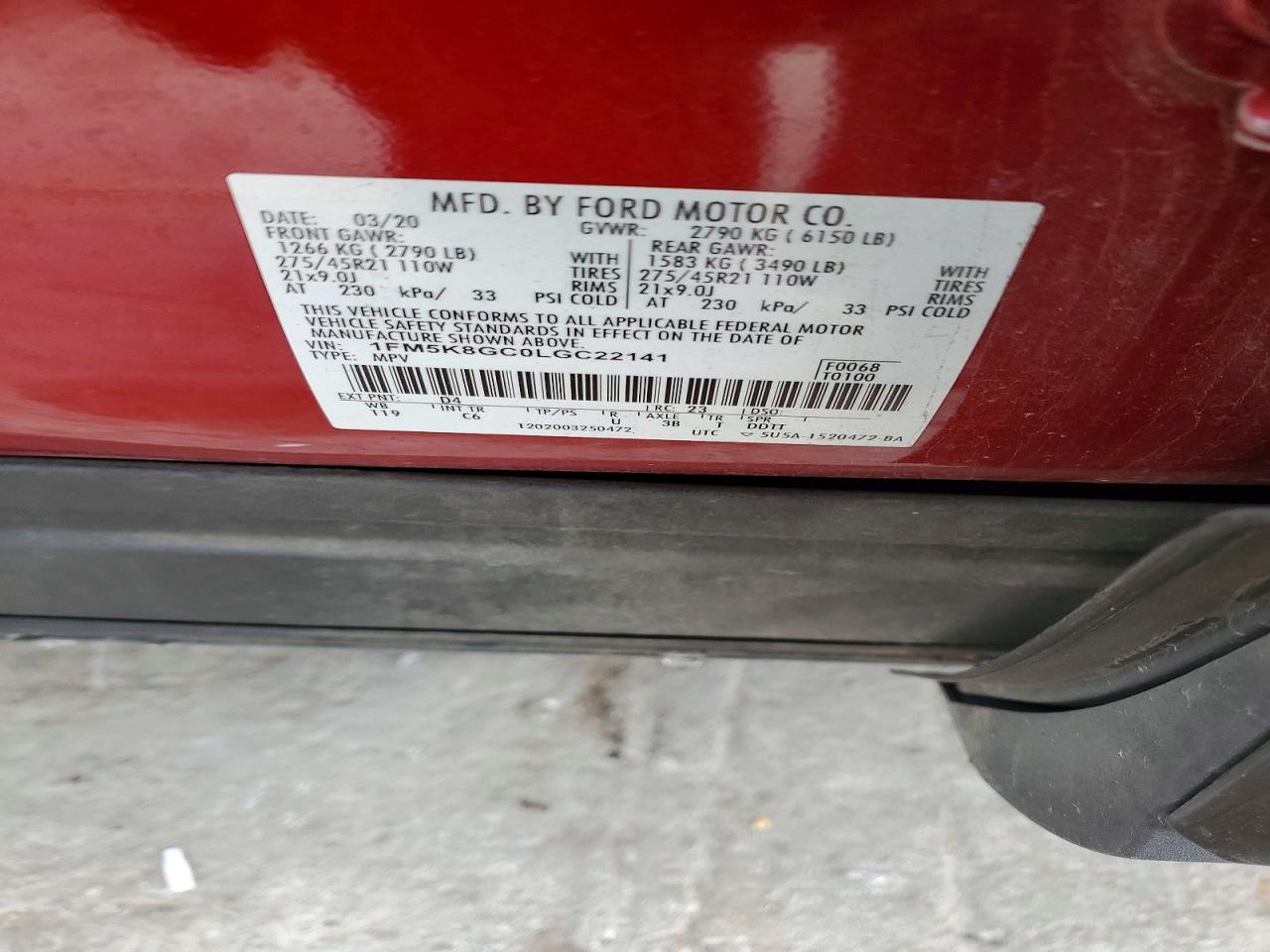2020 Ford Explorer st