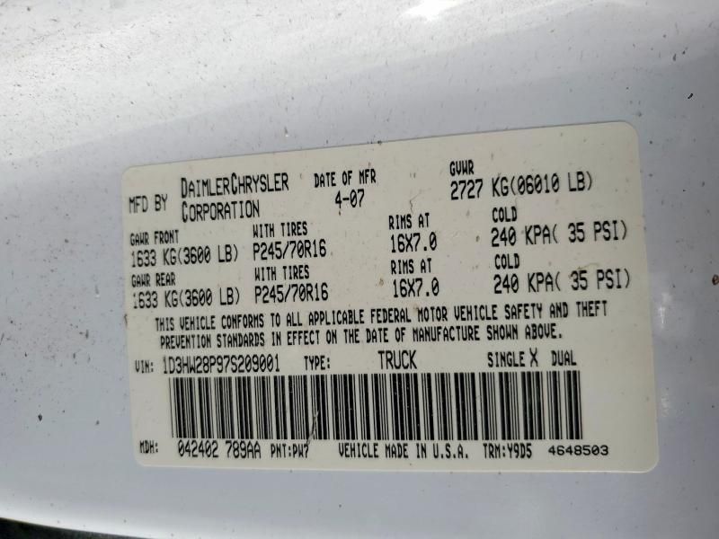 2007 Dodge Dakota Quattro