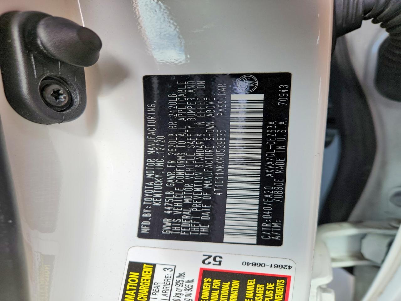 2021 Toyota Camry se