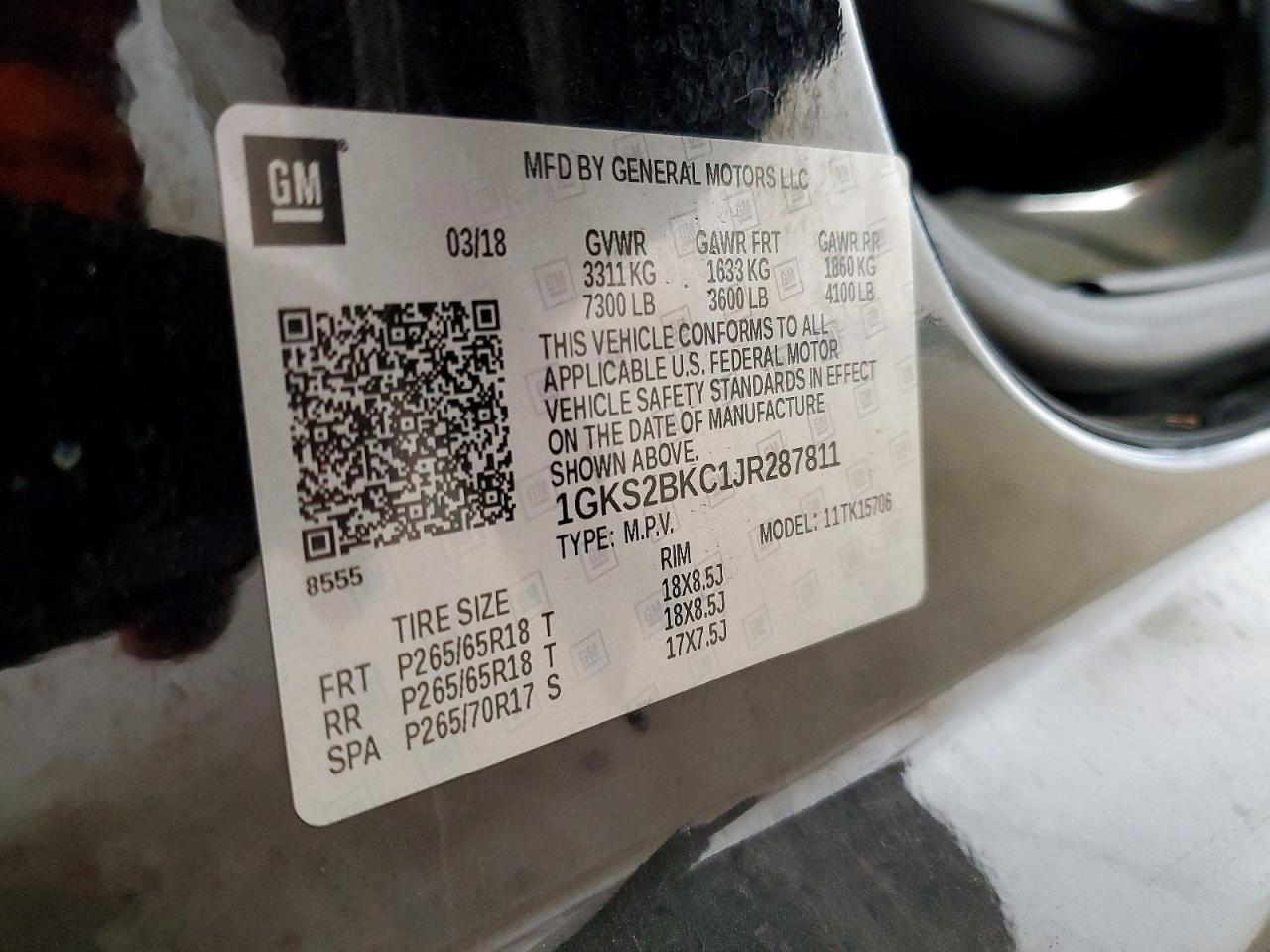 2018 GMC Yukon slt