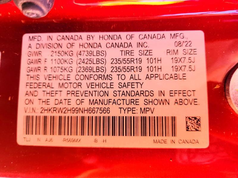 2022 Honda Cr-v Touring