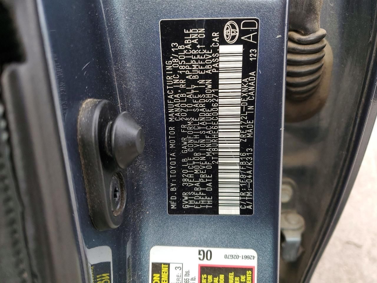 2014 Toyota Corolla le