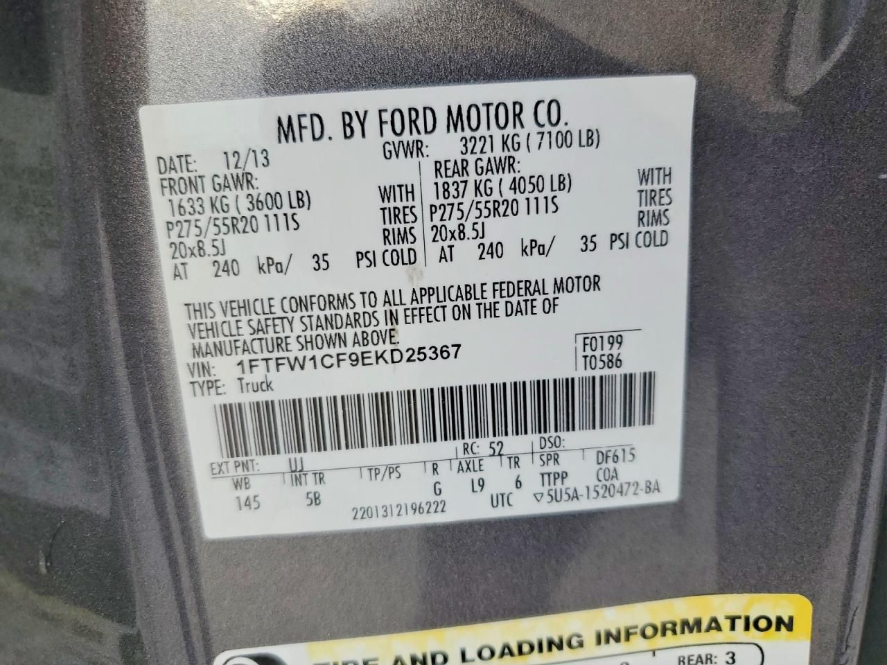 2014 Ford F150 Supercrew