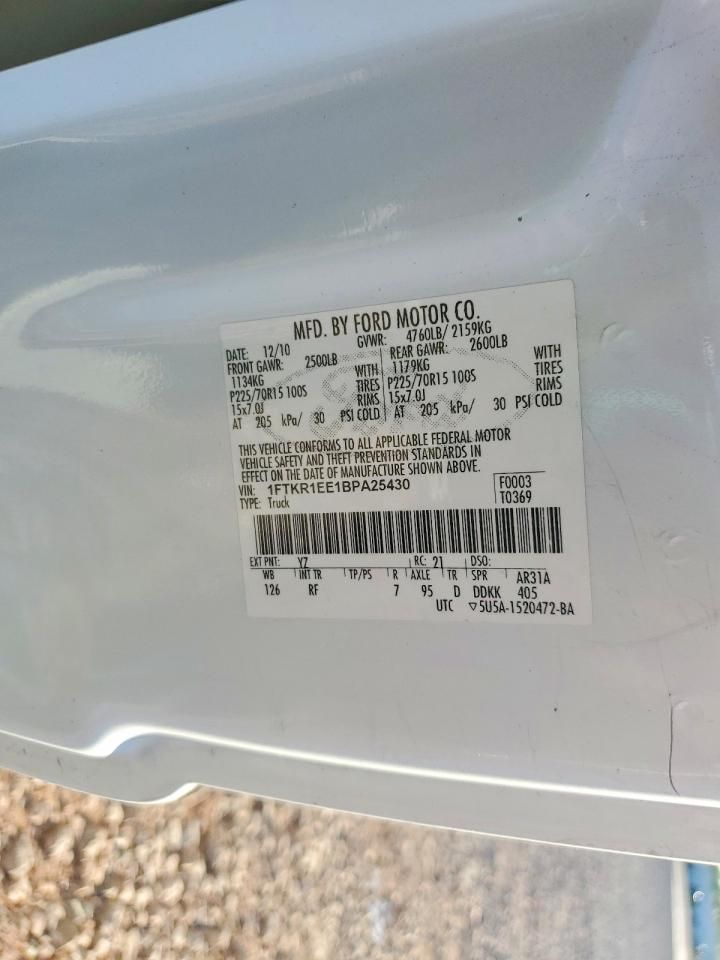 2011 Ford Ranger Super cab