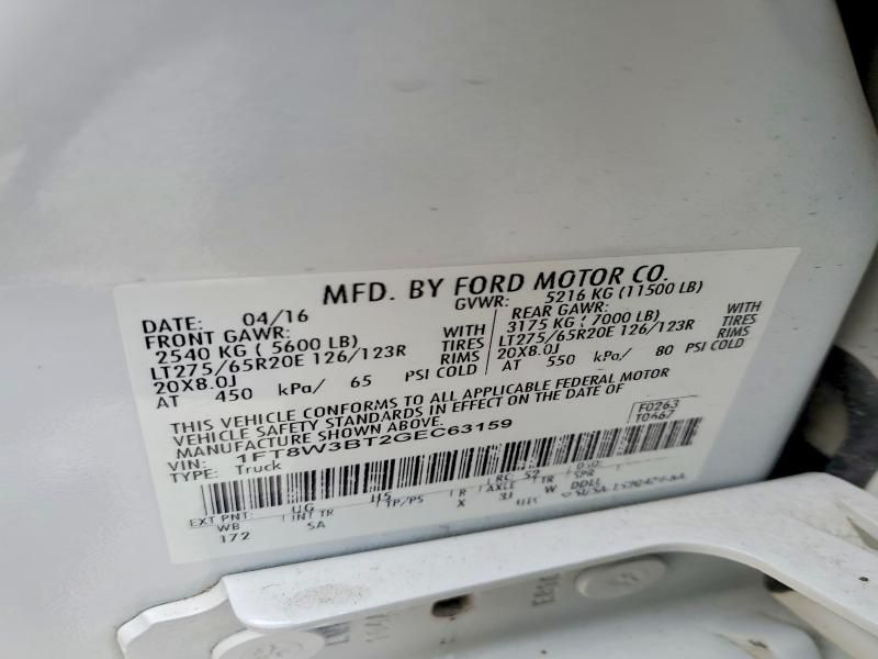 2016 Ford F350 Super Duty