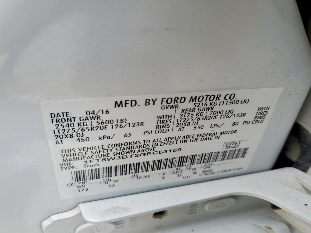 2016 Ford F350 Super Duty