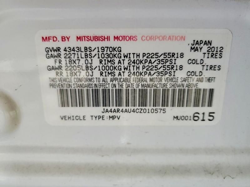 2012 Mitsubishi Outlander Sport se