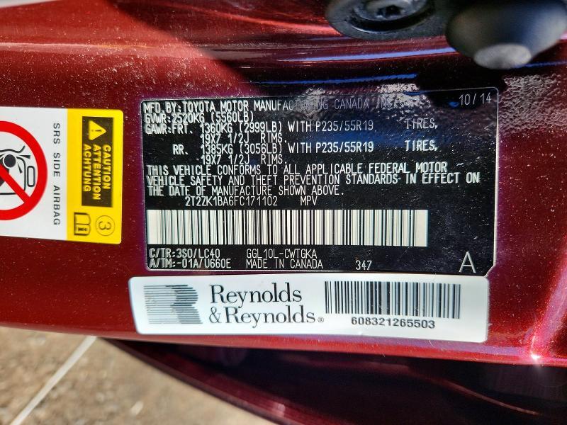 2015 Lexus Rx 350 Base