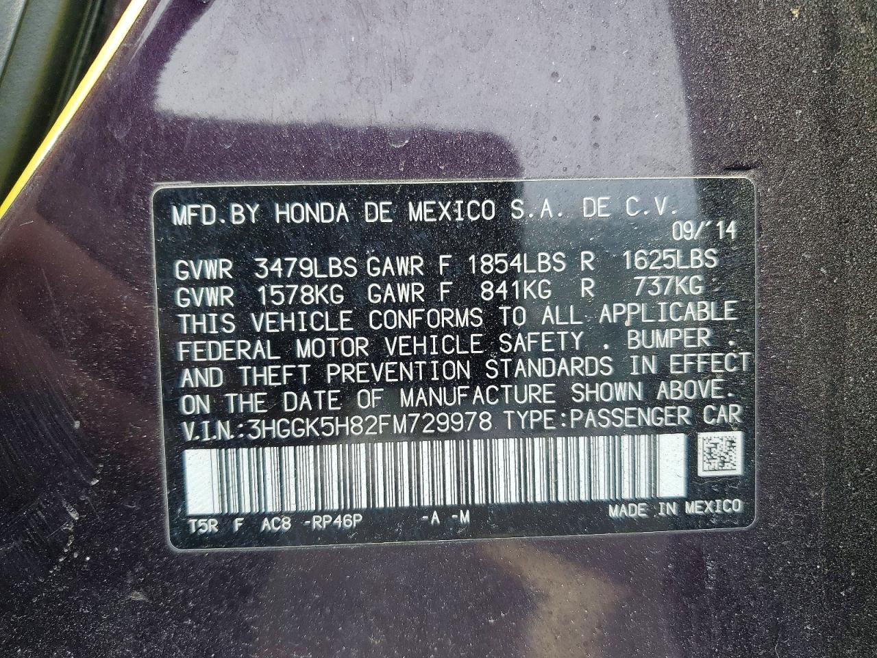 2015 Honda Fit ex