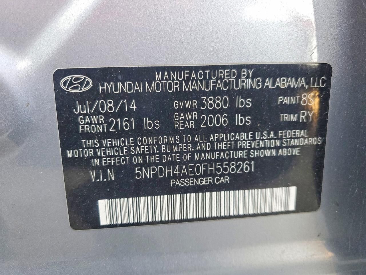 2015 Hyundai Elantra se