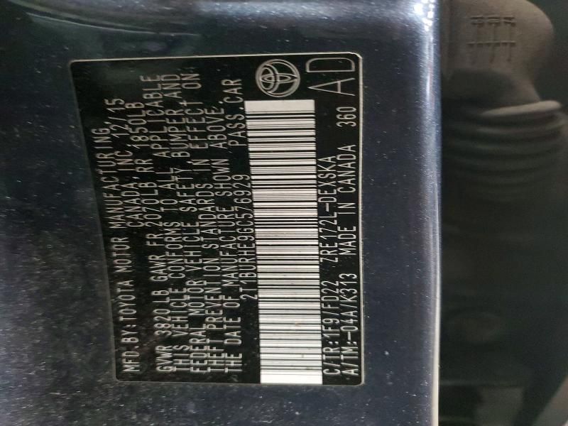 2016 Toyota Corolla l