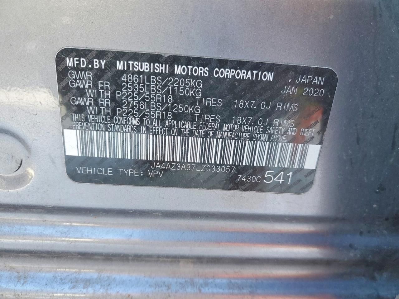 2020 Mitsubishi Outlander se