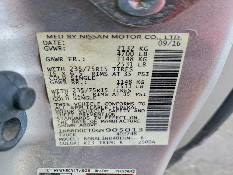 2016 Nissan Frontier s