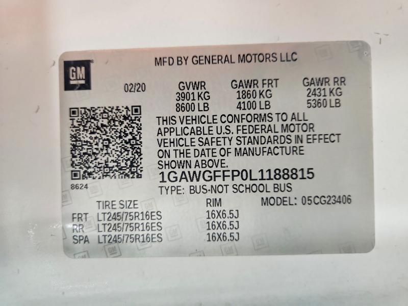 2020 Chevrolet Express G2500 LT