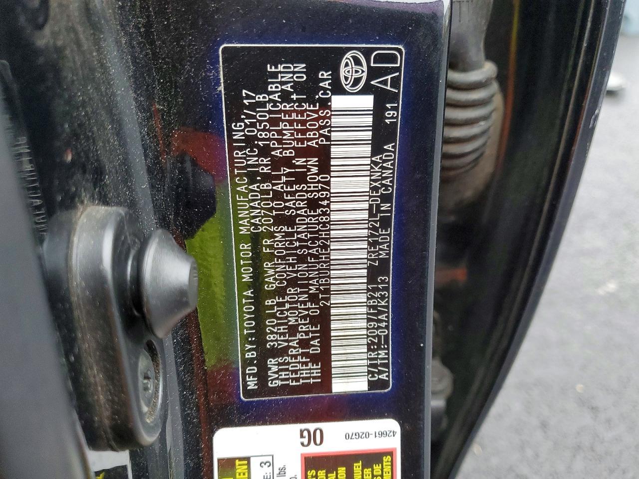 2017 Toyota Corolla l