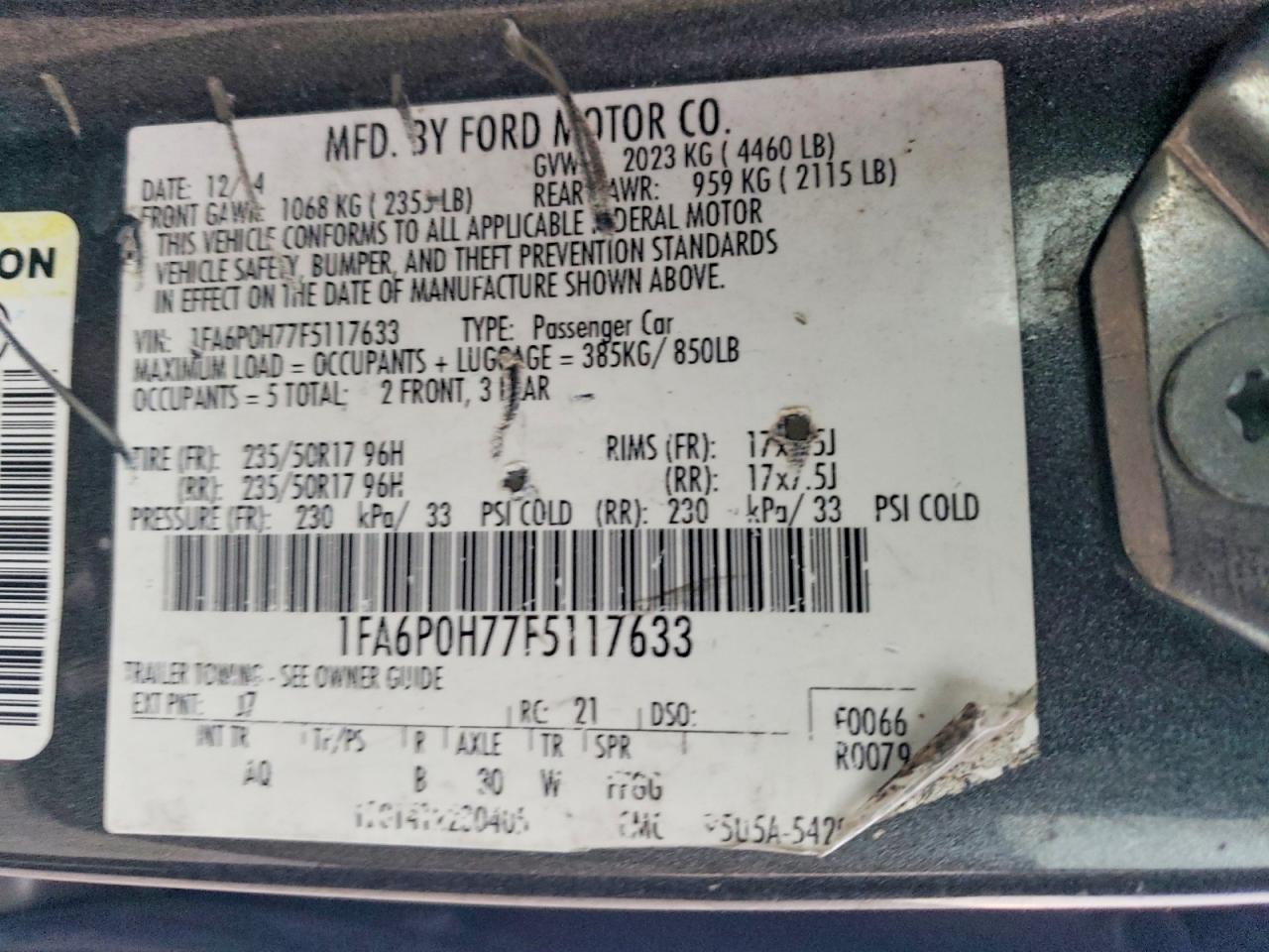 2015 Ford Fusion se